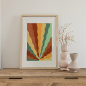 Retro psychedelic Groovy Colorful poster ポスター