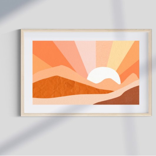 Retro psychedelic Groovy Colorful poster ポスター