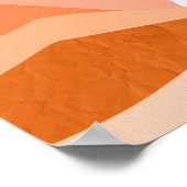 Retro psychedelic Groovy Colorful poster ポスター (角)