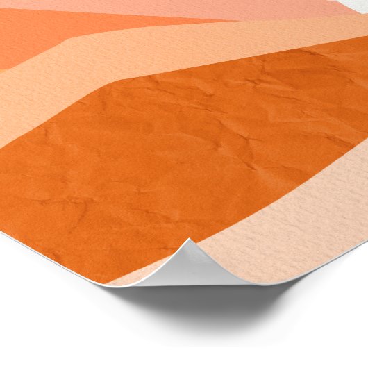 Retro psychedelic Groovy Colorful poster ポスター (角)