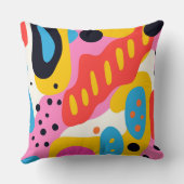 Retro Psychedelic Liquid Blob Pillow クッション (裏面)