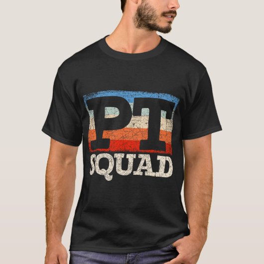 Retro PT Squad Physiotherapy Physical Therapy Tシャツ (正面)