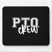 Retro Pto Crew Parent Teacher Organization Back To マウスパッド (正面)
