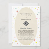 Retro Pumpkin Cherries Coquette Fall Baby Shower 招待状 (裏面)