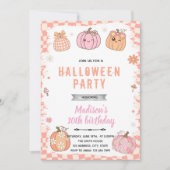 Retro pumpkin party invitation 招待状 (正面)
