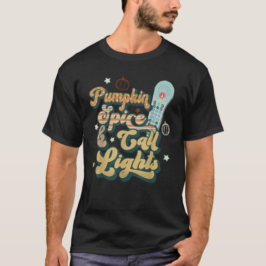 Retro Pumpkin Spice And Call Lights ER ICU Nurse H Tシャツ (正面)