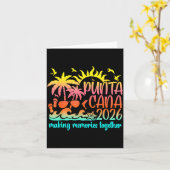 Retro Punta Vacation Cana Making Memories Together カード (黄色い花)