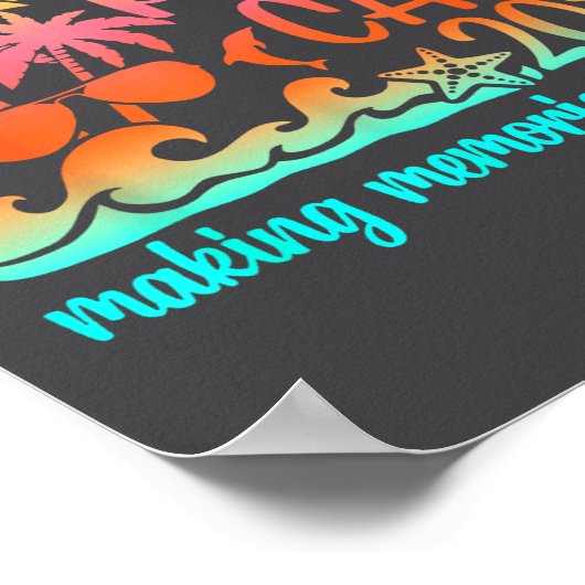 Retro Punta Vacation Cana Making Memories Together ポスター (角)