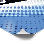 Retro Purple Classic Car Side Pop Art ポスター (コーナー)