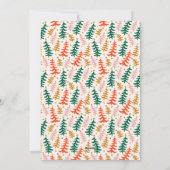 Retro Quirky Christmas Tree Holiday Photo Card シーズンカード (裏面)