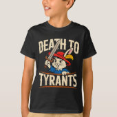 Retro Rabbit Meme Death To Tyrants Funny  Tシャツ (正面)
