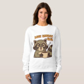 Retro Raccoon Low Energy Club Women’s Sweatshirt スウェットシャツ (正面フル)