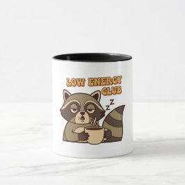 Retro Raccoon Low Energy Color Inside Mug マグカップ