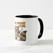 Retro Raccoon Low Energy Color Inside Mug マグカップ (正面右)