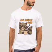 Retro Raccoon Low Energy Men’s Graphic T-Shirt Tシャツ (正面)