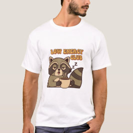 Retro Raccoon Low Energy Men’s Graphic T-Shirt Tシャツ