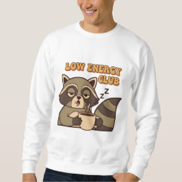 Retro Raccoon Low Energy Men’s Sweatshirt スウェットシャツ