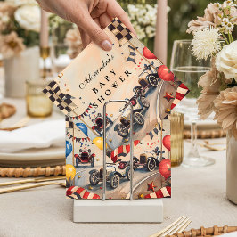 Retro Race Car Baby Shower スタンダードカクテルナプキン