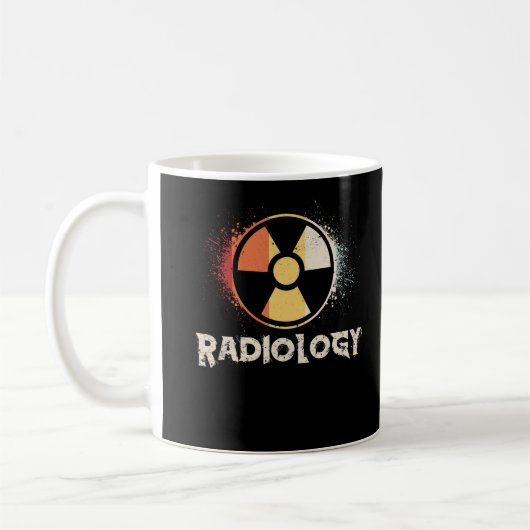 Retro Radiology Symbol Xray Radiologist コーヒーマグカップ (左)