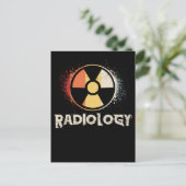 Retro Radiology Symbol Xray Radiologist ポストカード (スタンド正面)
