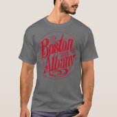 Retro Railroad Boston and Albany Railway Tシャツ (正面)