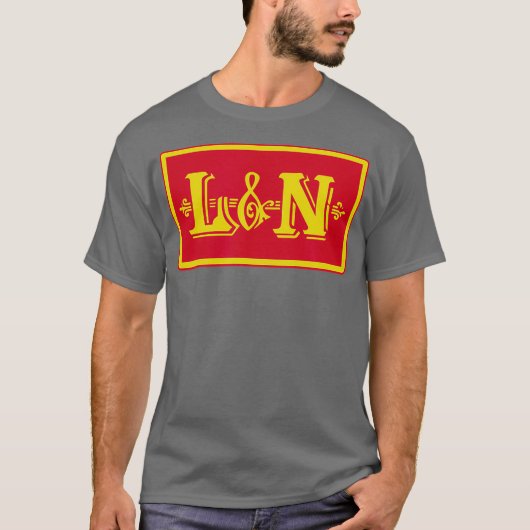 Retro Railroad Louisville and Nashville Railway Tシャツ (正面)