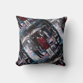 Retro Rain Painting by Alfred Fox クッション (正面)