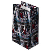 Retro Rain Painting by Alfred Fox スモールペーパーバッグ (裏面アングル)