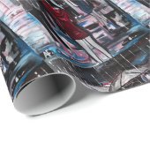 Retro Rain Painting by Alfred Fox ラッピングペーパー (ロールコーナー)