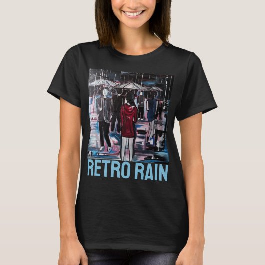 Retro Rain Painting by Alfred Fox Tシャツ (正面)