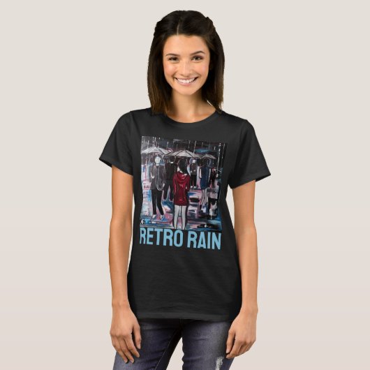 Retro Rain Painting by Alfred Fox Tシャツ (正面フル)