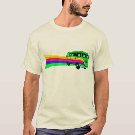 Retro RainbowヴァンDesign Tシャツ (正面)