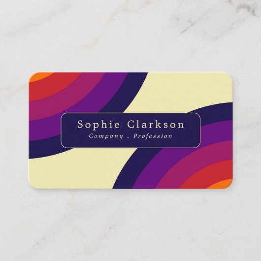 Retro Rainbow 名刺 (正面)