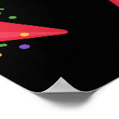 Retro Rainbow 2026 Party Poppers Celebrate Fun ポスター (角)