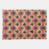Retro Rainbow Arches Kitchen Towel キッチンタオル (横)