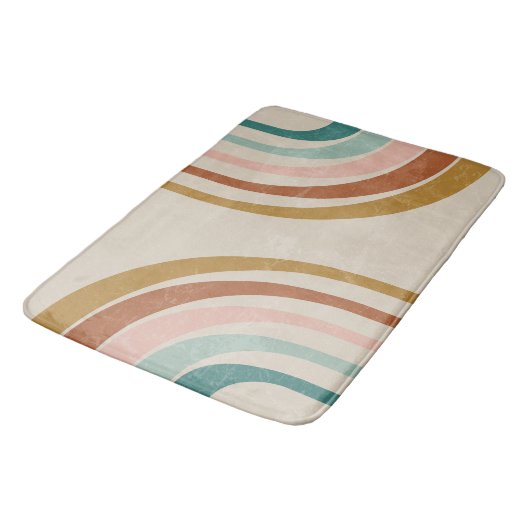 Retro Rainbow Bath Mat バスマット (アングル)