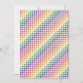 Retro Rainbow Boys St Patrick's 1st Birthday Party 招待状 (裏面)