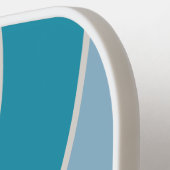 Retro Rainbow Circle Stripe with Name ピックルボールラケット (左詳細)