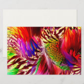 Retro Rainbow Feather Color Swatch Blocks 便箋 (正面/裏面)