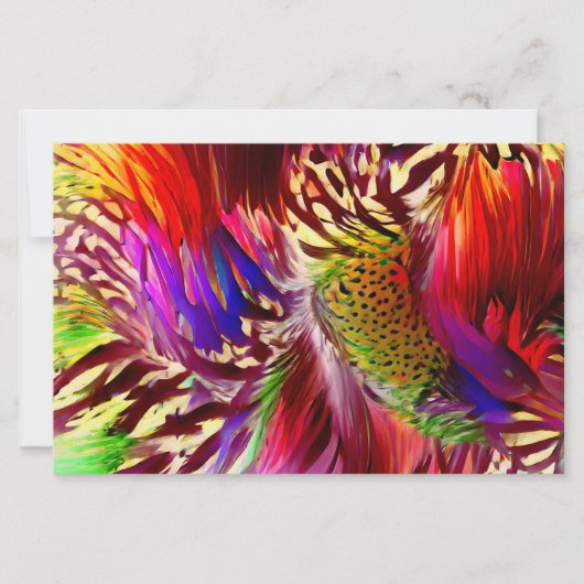 Retro Rainbow Feather Color Swatch Blocks 便箋 (正面)