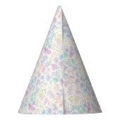 Retro Rainbow FIVE is a Vibe Groovy 5th Birthday パーティーハット (裏面)