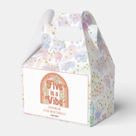 Retro Rainbow FIVE is a Vibe Groovy 5th Birthday フェイバーボックス