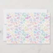 Retro Rainbow FIVE is a Vibe Groovy 5th Birthday 招待状 (裏面)