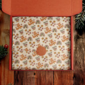 Retro Rainbow Flower Christmas 薄葉紙