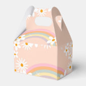 Retro Rainbow Groovy One Daisy フェイバーボックス (裏面サイド)