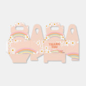 Retro Rainbow Groovy One Daisy フェイバーボックス (折り畳みなし)