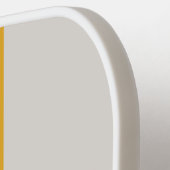 Retro Rainbow Rally Stripe with Name ピックルボールラケット (左詳細)