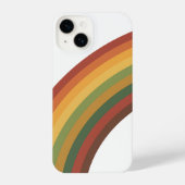 Retro Rainbow Stripes iPhoneケース (裏面)