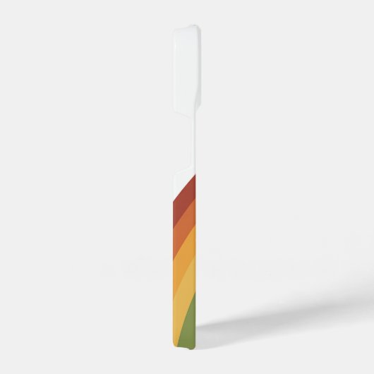 Retro Rainbow Stripes iPhoneケース (右側面)