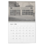 Retro Raleigh NC Calendar カレンダー (3月 2026)